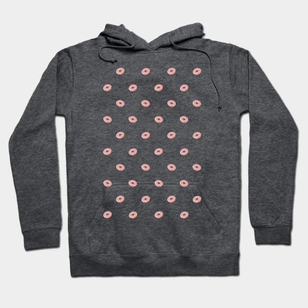 Glazed Donut with Sprinkles Pattern Hoodie by AlmightyClaire